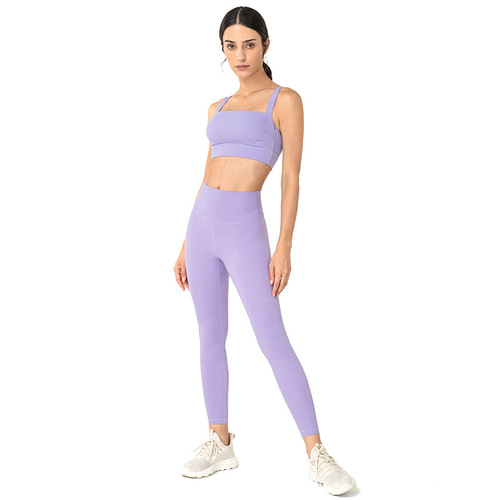 European and American new style corrective sports bra for women, shock-proof running yoga vest, one-piece beautiful back naked feeling fitness bra