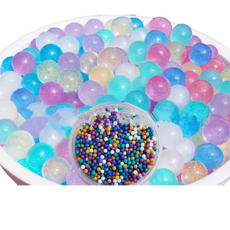 Перламутровый цветной пузырь большой жемчужный жемчуг Губка Боб Dragon Ball Ocean Water Baby всасывает детей хрустальная грязь звездное небо