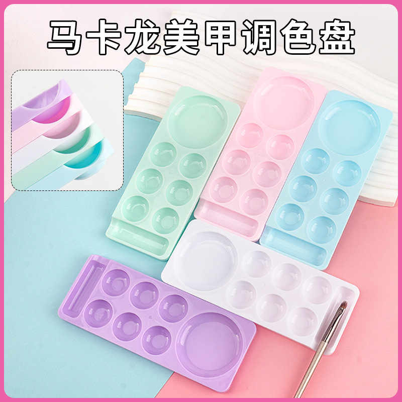 Wholesale Nail Art Palette Nail Shop Nail Art Palette Tools Painted Glue Painted Armor Pigment Palette Tools