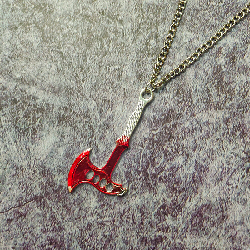 Retro Exagerado Patrón De Halloween Tijeras Aleación Víspera De Todos Los Santos Mujeres Collar Colgante display picture 3