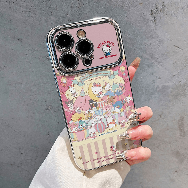 Moon Hello Kitty Suitable for Apple 15Promax Mobile Phone Case Iphone14 Cartoon 13 All-Inclusive 12 Soft Shell 11
