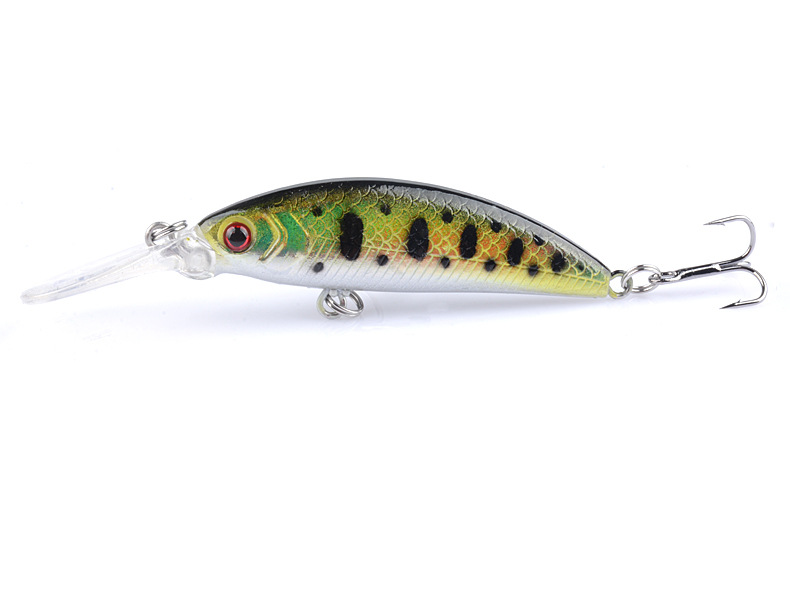 Small Minnow Fishing Lures Hard Plastic Baits Fresh Water Bass Swimbait Tackle Gear