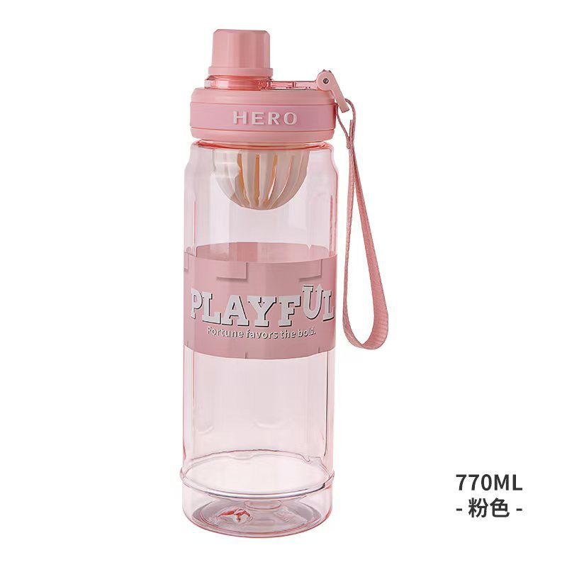 Amazon Hot Sale New Plastic Glass Creativity Handheld Glass Fitness Glass Water Sports Glass Space Drinking