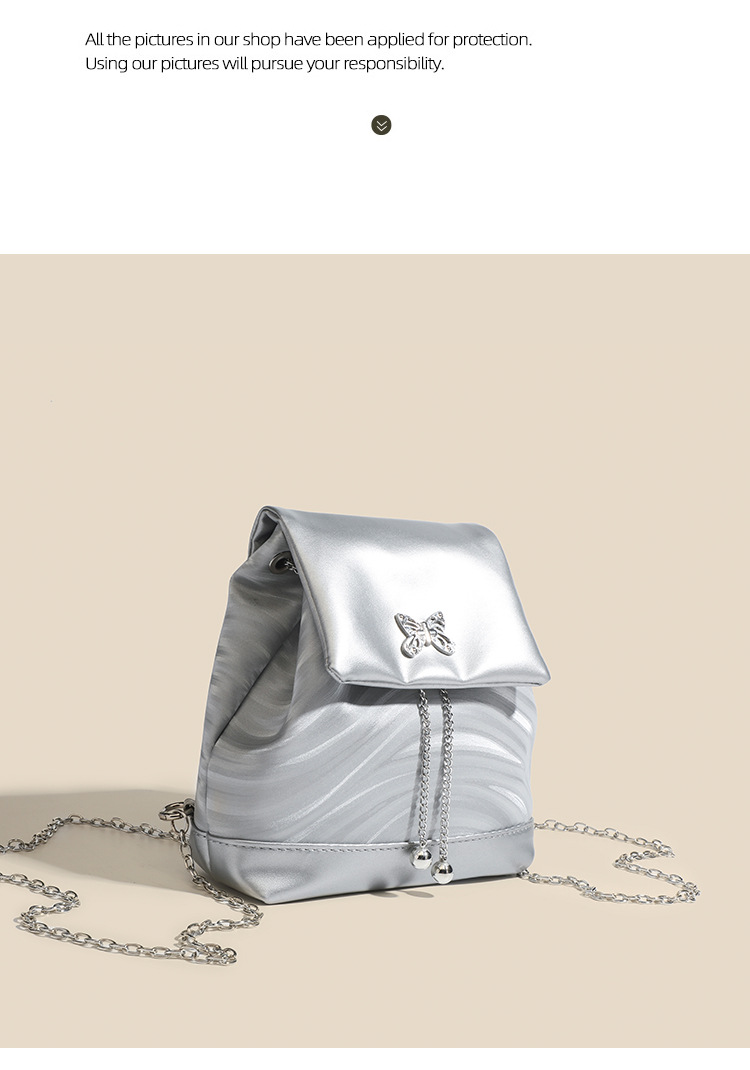 Koreanische Nischenkette Damen im Sommer Mini-PU-Rucksack für Mädchen, Schmetterling, süß, cool, würzig, Umhängetasche für Mädchen_voghion.com