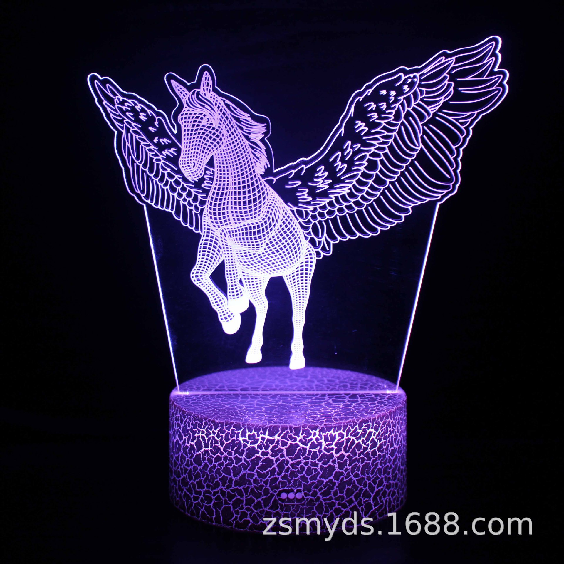 Comercio electrónico transfronterizo dedicado a la serie unicornio 3D lámpara de mesa LED lámpara de regalo creativo visual estéreo colorido luz de la noche