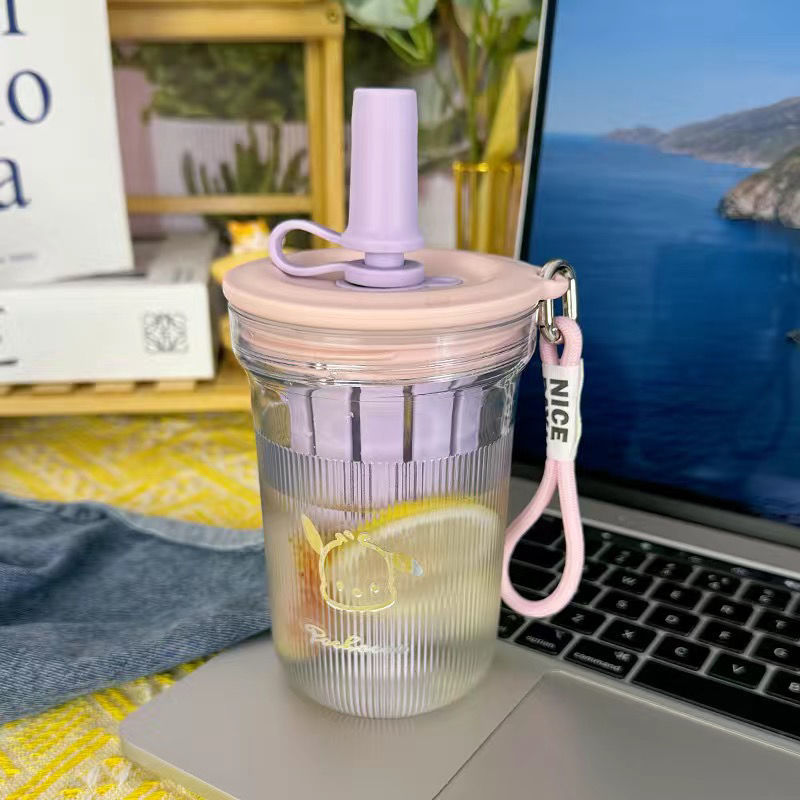 Nuevas tazas de agua, tazas de café para estudiantes, nuevos tipos de separación de té y agua, tazas de oficina de paja portátiles para estudiantes