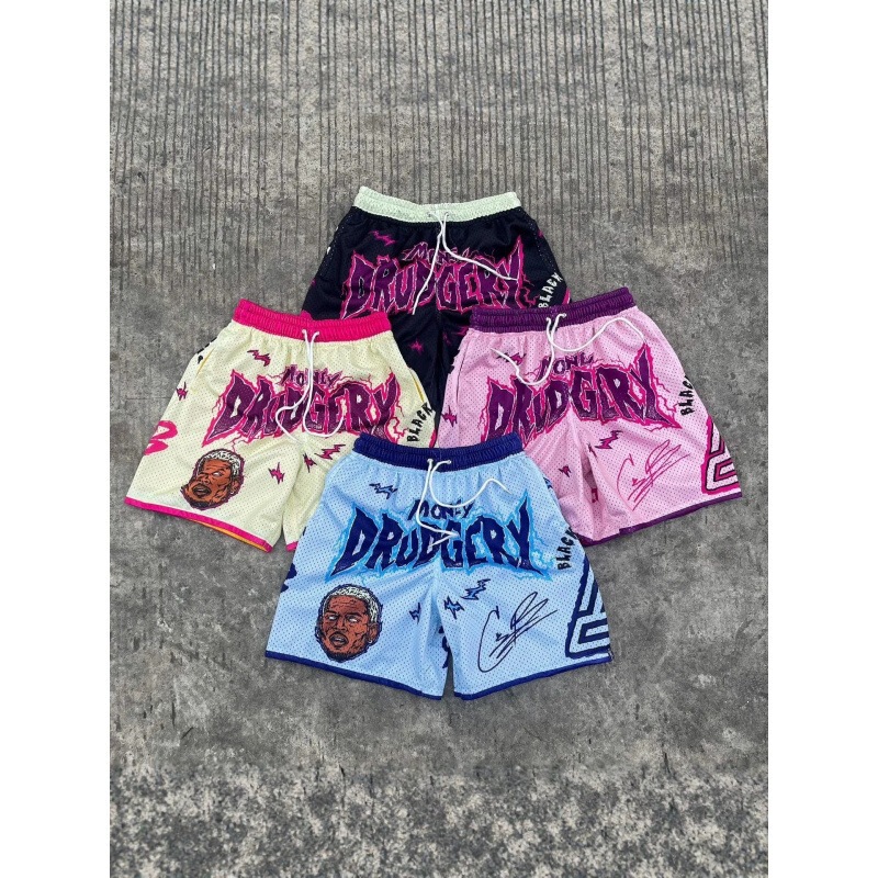 2026 Cross-Border 3D Printed Men's Street Hip-Hop Shorts Casual Sports Breathable Quick-Dry American Style Trendy in Stock