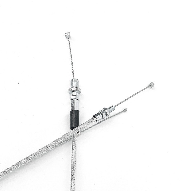 Off-road motorcycle modified accelerator pump carburetor with one-to-two Y-type dual throttle cable for 125-250cc