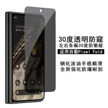 适用Google Pixel Fold外屏防窥膜谷歌Fold折叠手机钢化玻璃保护