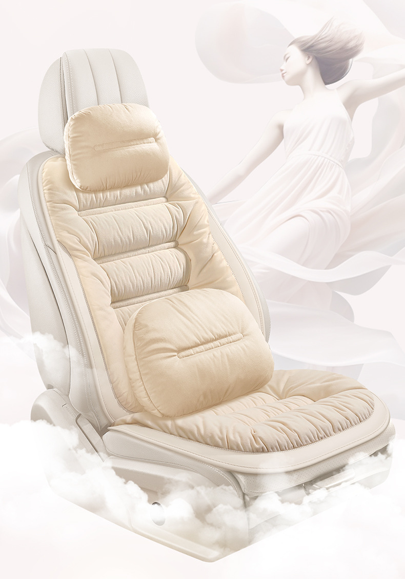 Winter General Motors Short Plush Thickened down Rear Seat Cover Cushion Seat Cover Seat Cushion Warm Cushion Non-Shedding