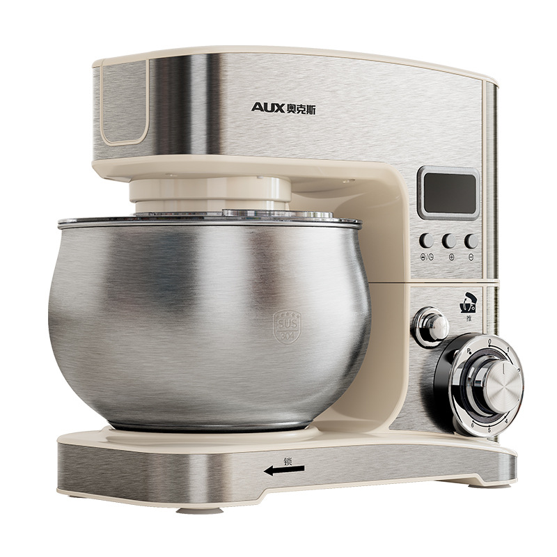 AUX Kitchen Chef Machine Household Smart Timer Dough Mixer Upgraded Fermentation Kneading DC Low Noise 5L Mixer