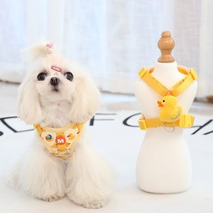 爆種猫犬通用ペット牽引胸背かわいいアニメ外出散歩ペット必須神器牽引ペット用品
