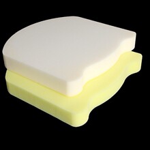 馬蹄形高密度海綿餐椅坐墊加厚通用辦公室學生教室透氣海綿內填充