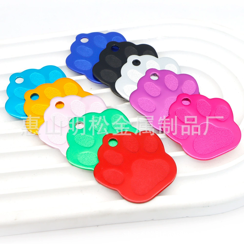 28 мм вогнутая и выпуклая алюминиевая бирка, собачья бирка, собачий коготь, ошейник для домашних животных, идентификационная бирка, анти-потерянный кулон, аксессуары, брелок для ключей