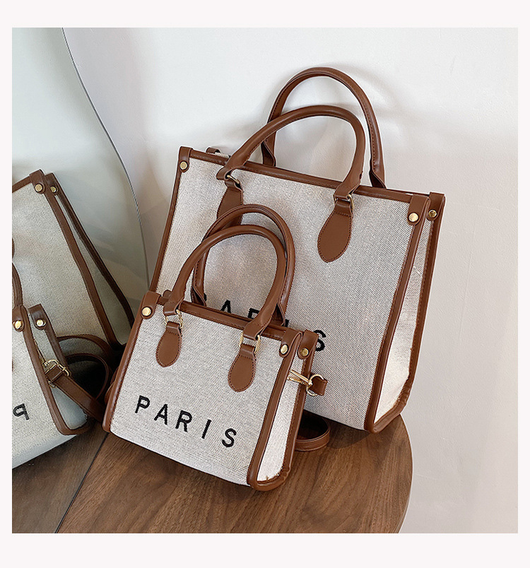 Nihaojewelry Wholesale Fashion Letter Paris Large Capacity Tote Bag display picture 27