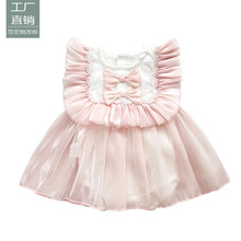 婴儿衣服夏季女婴夏装连体衣洋气宝宝满月百天公主包屁裙夏天裙子