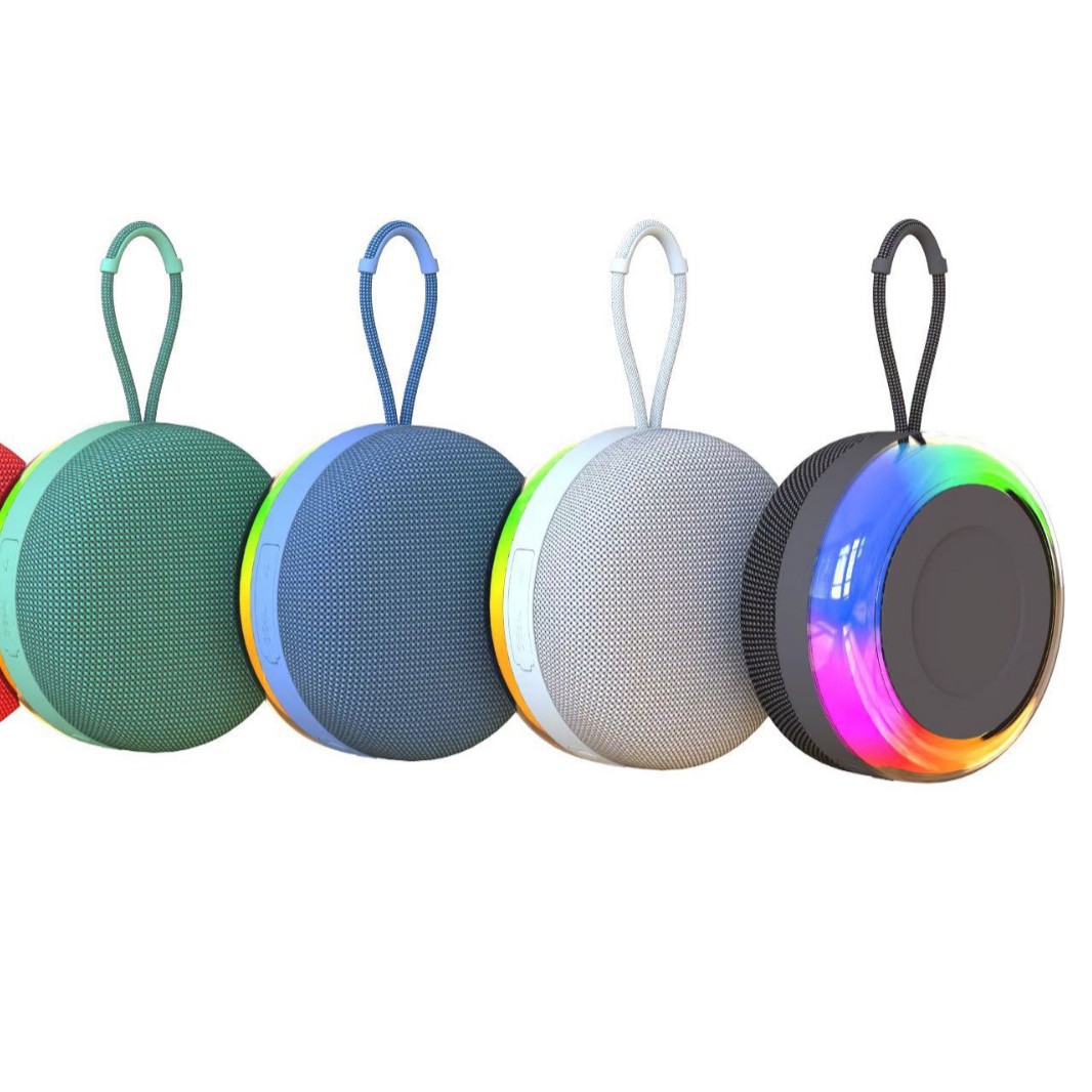 New Magnetic Wireless Bluetooth Speaker Portable Rgb Waterproof Outdoor Card Audio Subwoofer Atmosphere Light Wholesale