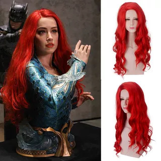 Mera Wig Movie Justice League Superman Prequel Aquaman Cosplay Red Long Curly Hair Mera Mera Wig Movie Justice League Superman Prequel Aquaman Cosplay Red Long Curly Hair Mera