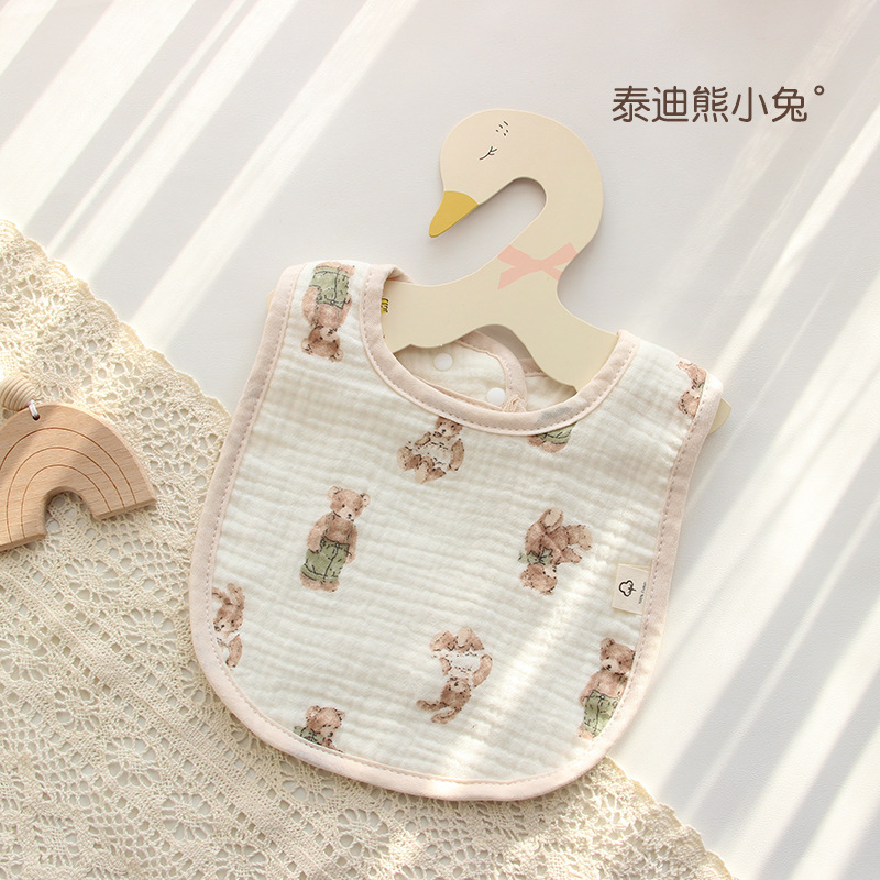 新型6層u型新生児口を囲む乳幼児の口タオル子供が食事をしている女性の赤ちゃんがミルクタオルを吐く|undefined