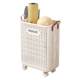 Yoga Mat Fitness Equipment Storage Basket Sports Storage Box with Wheels Storage Artifact Badminton Storage Clothes Storage