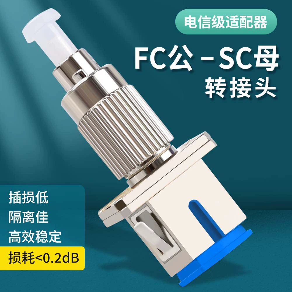 Оптическое волокно FC мужской SC женский одномодовый преобразователь Перемычка Инь и Ян оптическая мощность красный свет ручка фланцевый адаптер FC-SC адаптер