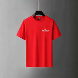 新款跨境外贸男式休闲时尚短袖T恤 跨境印花短袖T恤衫发图片制做