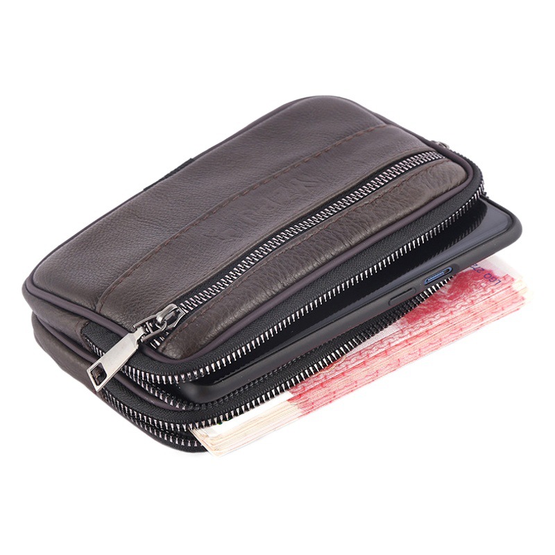 New Style Waist Bag for Middle-Aged and Elderly Men, Can Be Worn with a Belt, Phone Bag, Can Be Worn with a Belt, Suitable for Work at Construction Sites, Hanging Bag, Waist Bag, Coin Purse