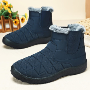 Women's Winter Cotton Boots New Foreign Trade Cotton Shoes Soft Sole Non-Slip Middle-Aged and Elderly Mom Shoes with Plush Thickened Elderly Shoes