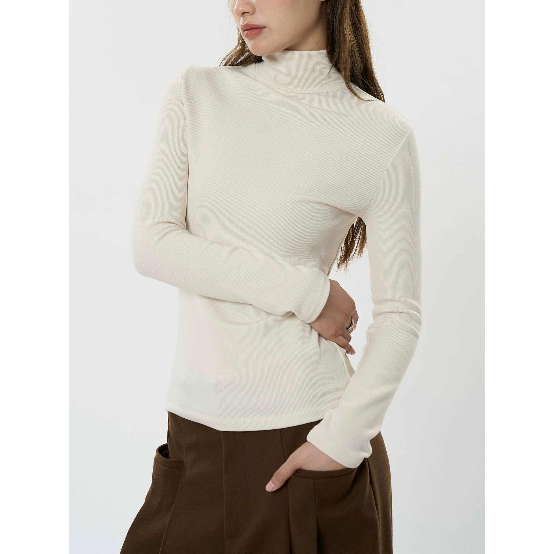 Winter base keep warm fitted T-shirt, Korean style