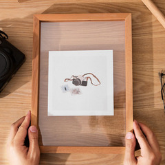 3D hollow specimen frame A4 derivative paper painting frame A3 display stand photo frame plant dried flowers thick frame no punching