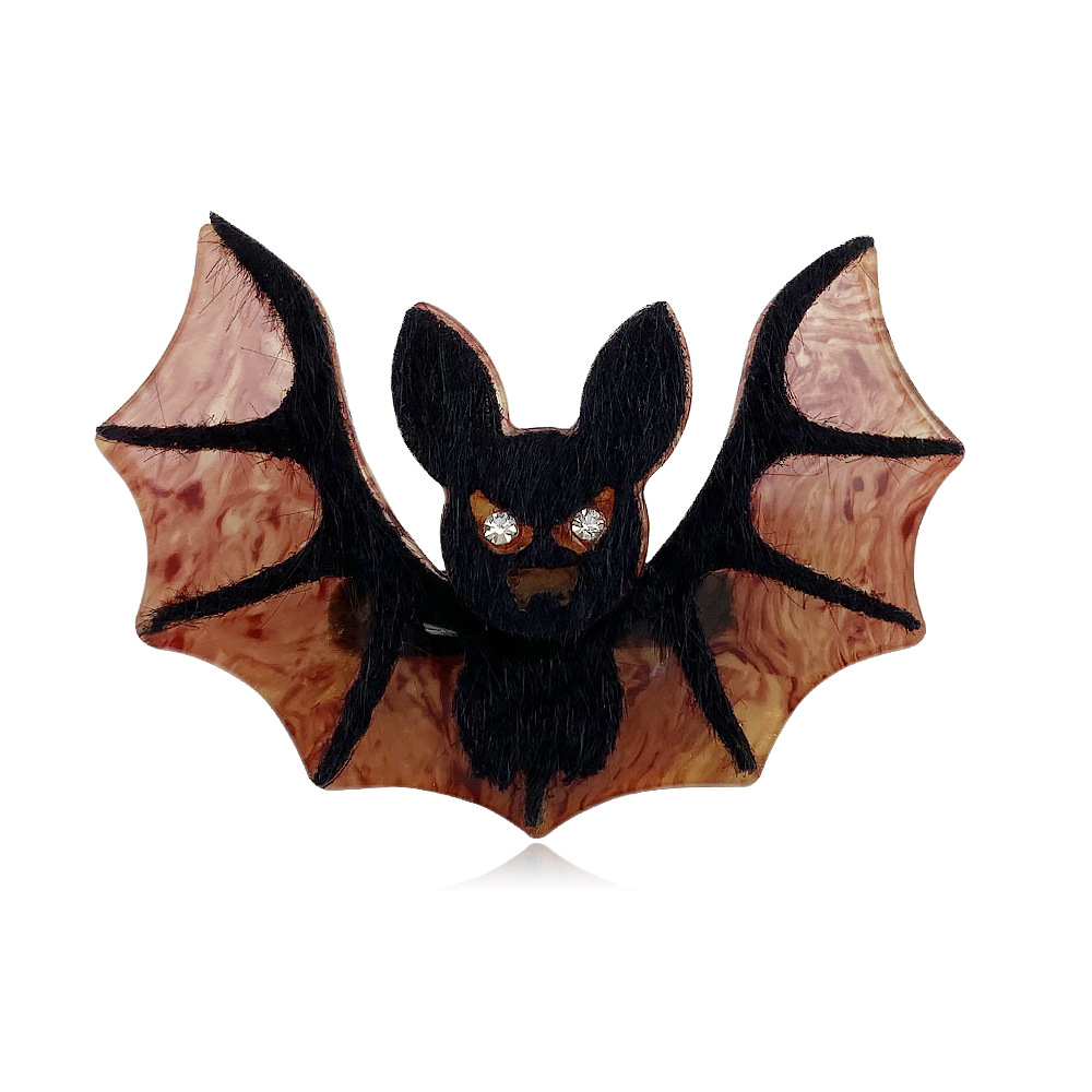 15g Weight Brooches Classification Holiday, Street Occasion Acrylic Material Bat Pattern Unisex Gender Stoving Varnish Design Streetwear Style Streetwear Pin Bat Arylic Stoving Varnish Unisex Brooches 1