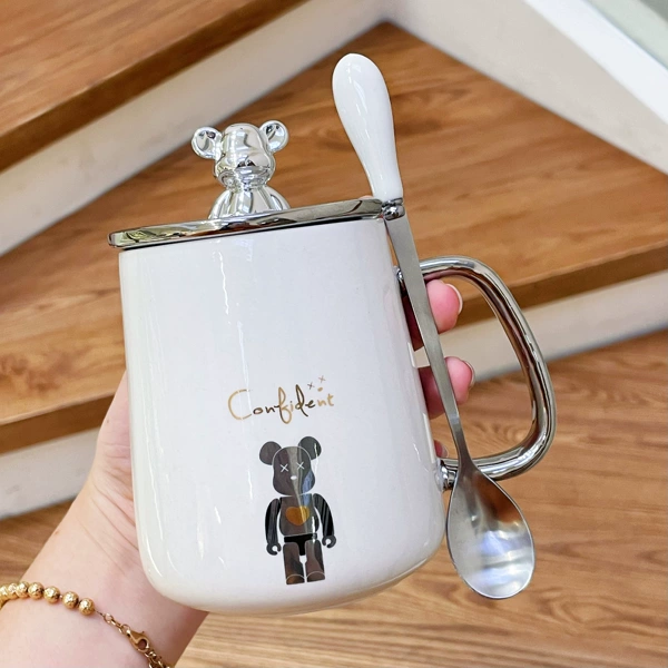 Silver Striped Bear [Bear Cover + Premium Spoon] ♜