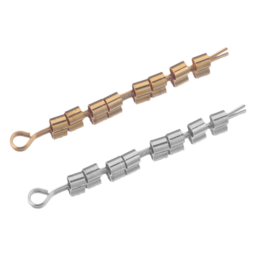 Tubo de posicionamiento acero inoxidable que prensa los granos del extremo DIY collar pulsera joyería accesorios hechos a mano al por mayor