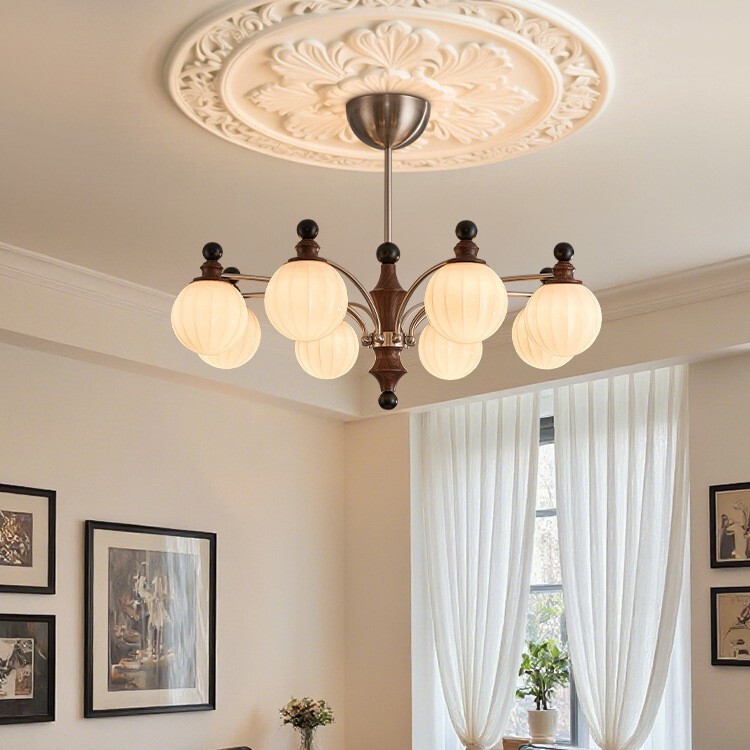 2026 Vintage-Style Chandelier Full-Spectrum Eye-Protection Living Room Main Light Song-Style Aesthetic Retro Sealed Lampshade Bedroom Lighting Fixtures 2026 Vintage-Style Chandelier Full-Spectrum Eye-Protection Living Room Main Light Song-Style Aesthetic Retro Sealed Lampshade Bedroom Lighting Fixtures