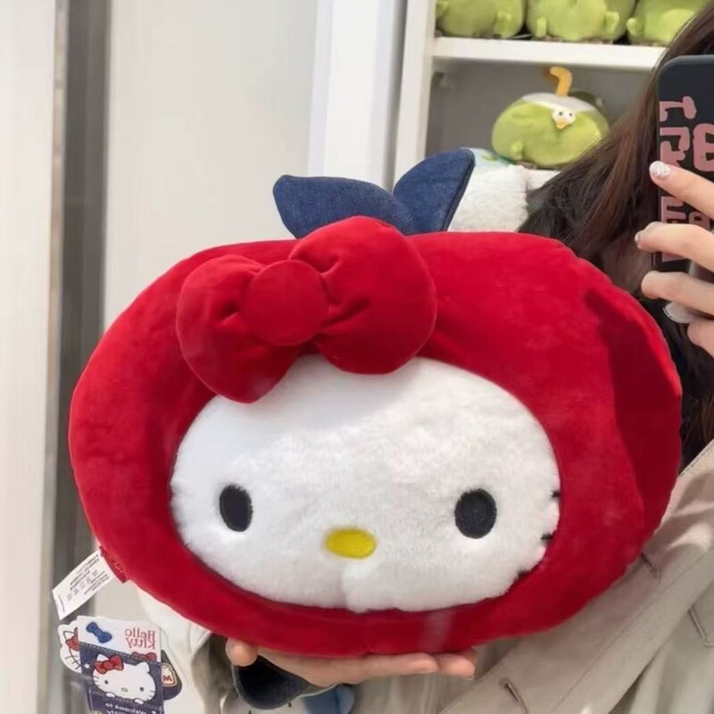 Cute Apple Kt Cat Pillow Hellokitty Plush Toy Office Sofa Pillow Girls Birthday Gift Cute Apple Kt Cat Pillow Hellokitty Plush Toy Office Sofa Pillow Girls Birthday Gift