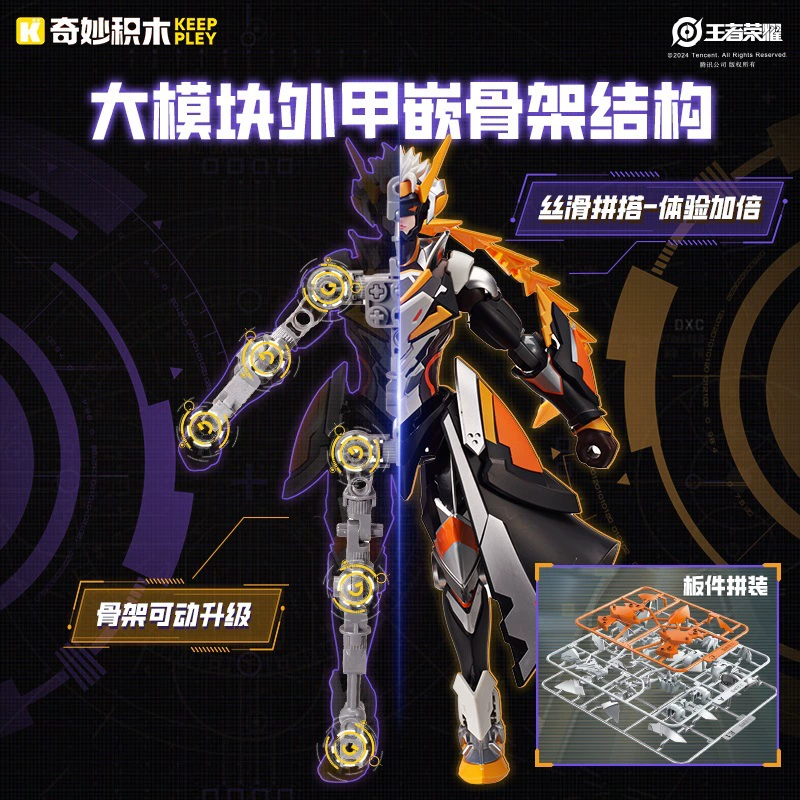 Коллекционная минифигурка ENLIGHTEN DOOM MECHA: Bai Qi, Sun Ce, Sun Shangxiang, Houyi, Wukong