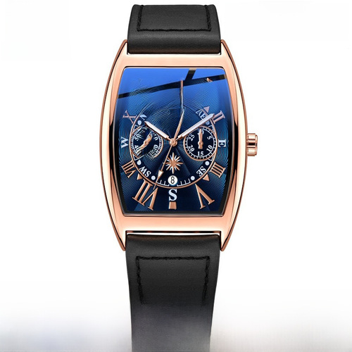 FENSIR Barrel-Shaped Creative Large Dial Quartz Watch Fashion Strap Watch for International Trade, Southeast Asia Style