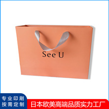 可定制彩带礼品奢侈购物纸袋礼品服装手挽袋