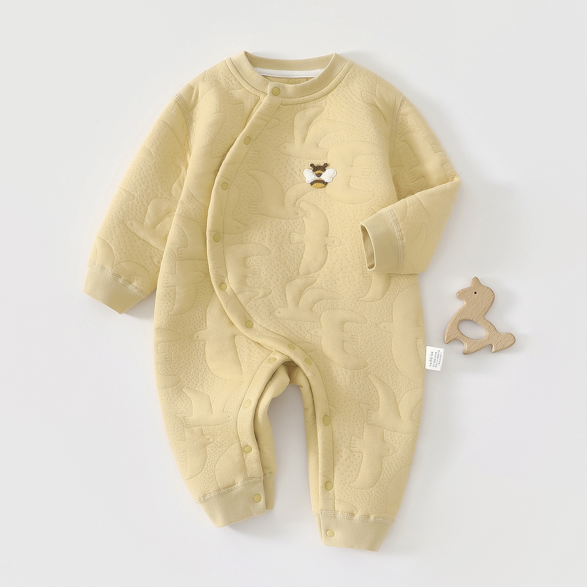 Baby overcoat otoño invierno capa de aire abrigo de bebés casa ropa de escalada de ropa de algodón intercalado capa de aire