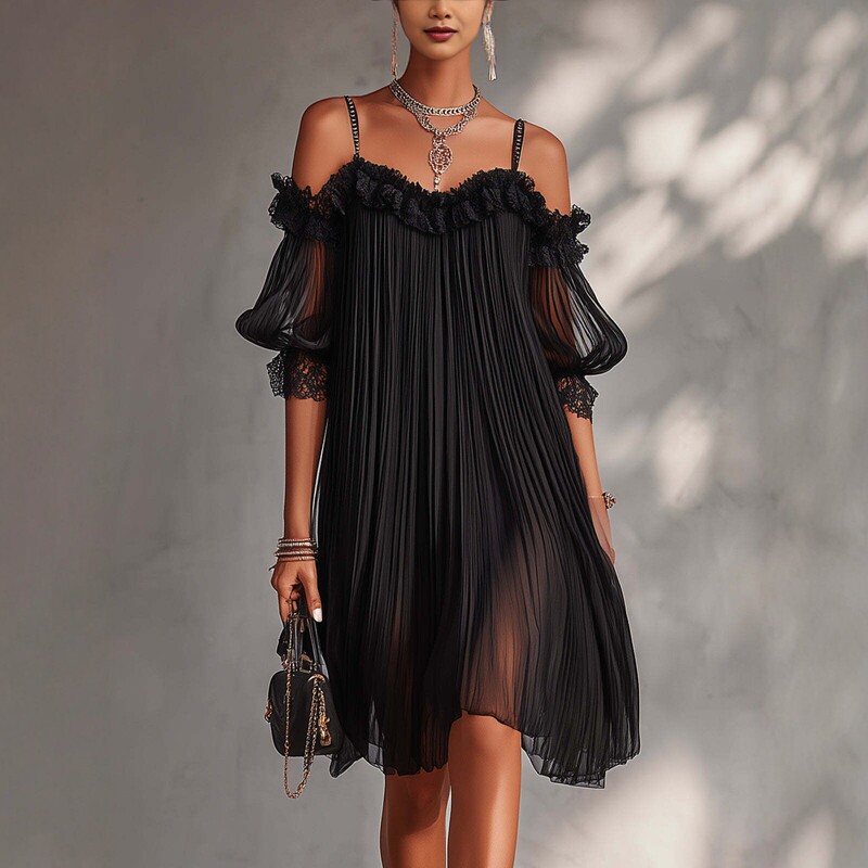 2026 European and American Style Chiffon Printed V-Neck Slim Long Dress Retro Flowing Dress Cross-Border New Model 2026 European and American Style Chiffon Printed V-Neck Slim Long Dress Retro Flowing Dress Cross-Border New Model