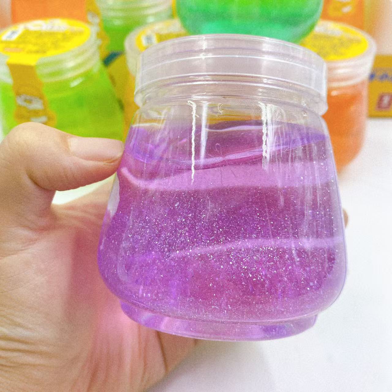 Diversión goma espumante slime polvo de cristal de barro red conjunto descomprimido M barro juguetes para niños al por mayor