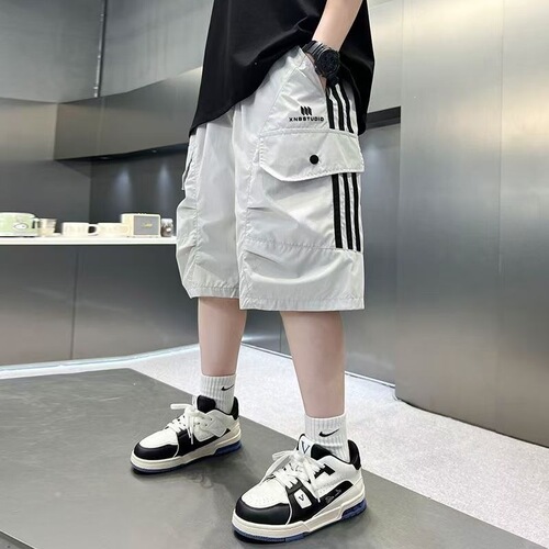 Children's casual work shorts quick-drying 2026 summer new boys 'pants medium big children's medium pants seven cents summer thin