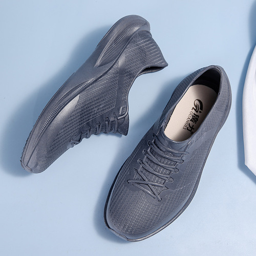 [Factory direct sales] Sports rain boots, fashionable short-tube soft-soled waterproof shoes, non-slip kitchen shoes, men's wear-resistant rubber shoes