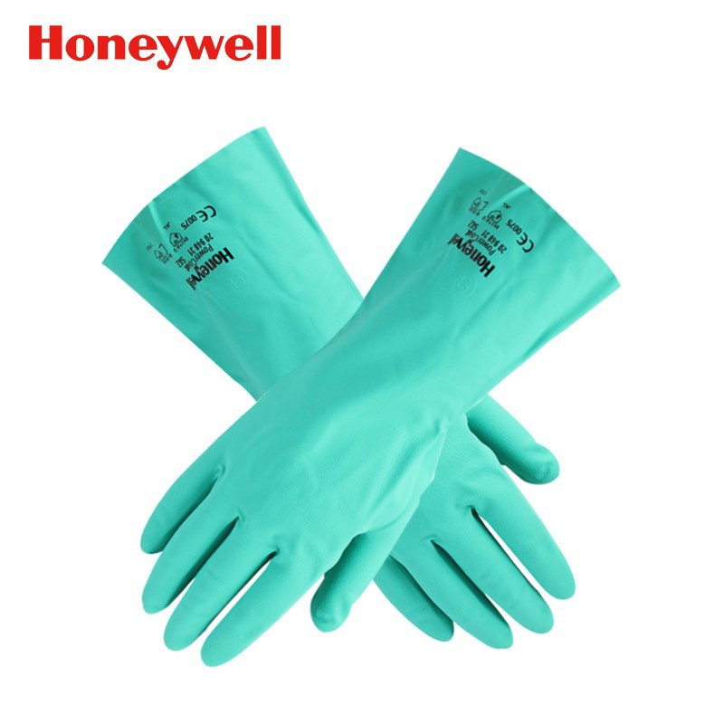 Set, gas mask, acid-base safe gloves 4