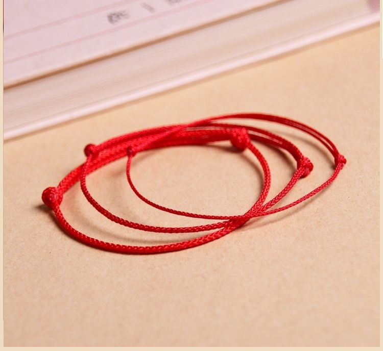 1mm red rope adult anklet