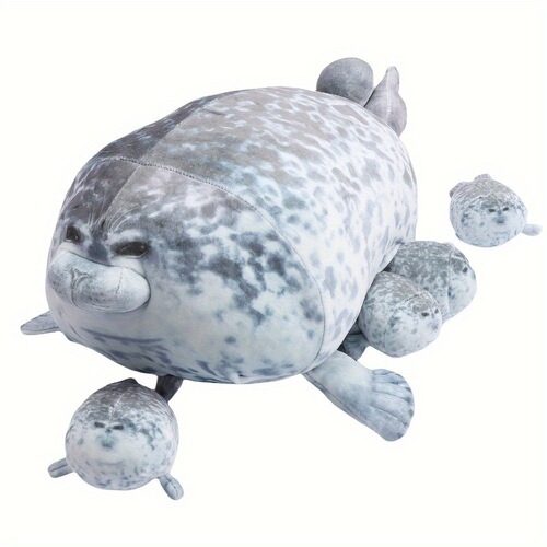 New Product Japanese Osaka Simulation Seal Plush Pillow Aquarium Popularity Soft Plush Pillow Fish Tank Fur