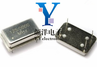 全新 125M晶振 长方形 有源晶振 125M 四脚直插 DIP4