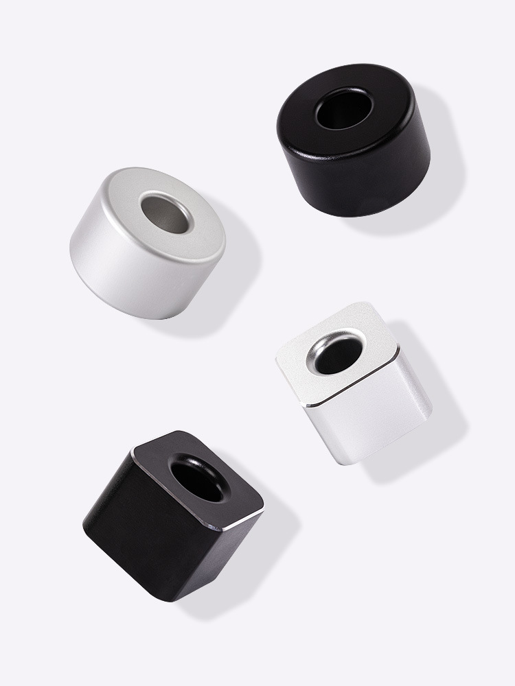 金屬筆座高端簡約單支鋁合金創意筆座上班族辦公桌面筆座裝飾擺件