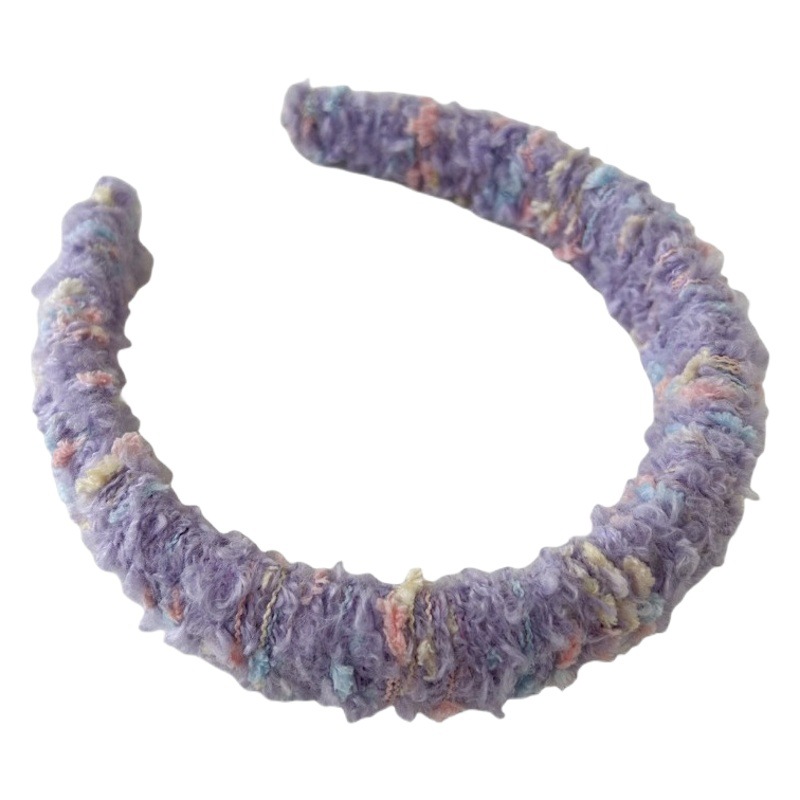 El otoño y el Invierno nuevo nicho de color de lana sinuoso diadema retro color caramelo de alta Cráneo superior cara lavado horquilla diadema