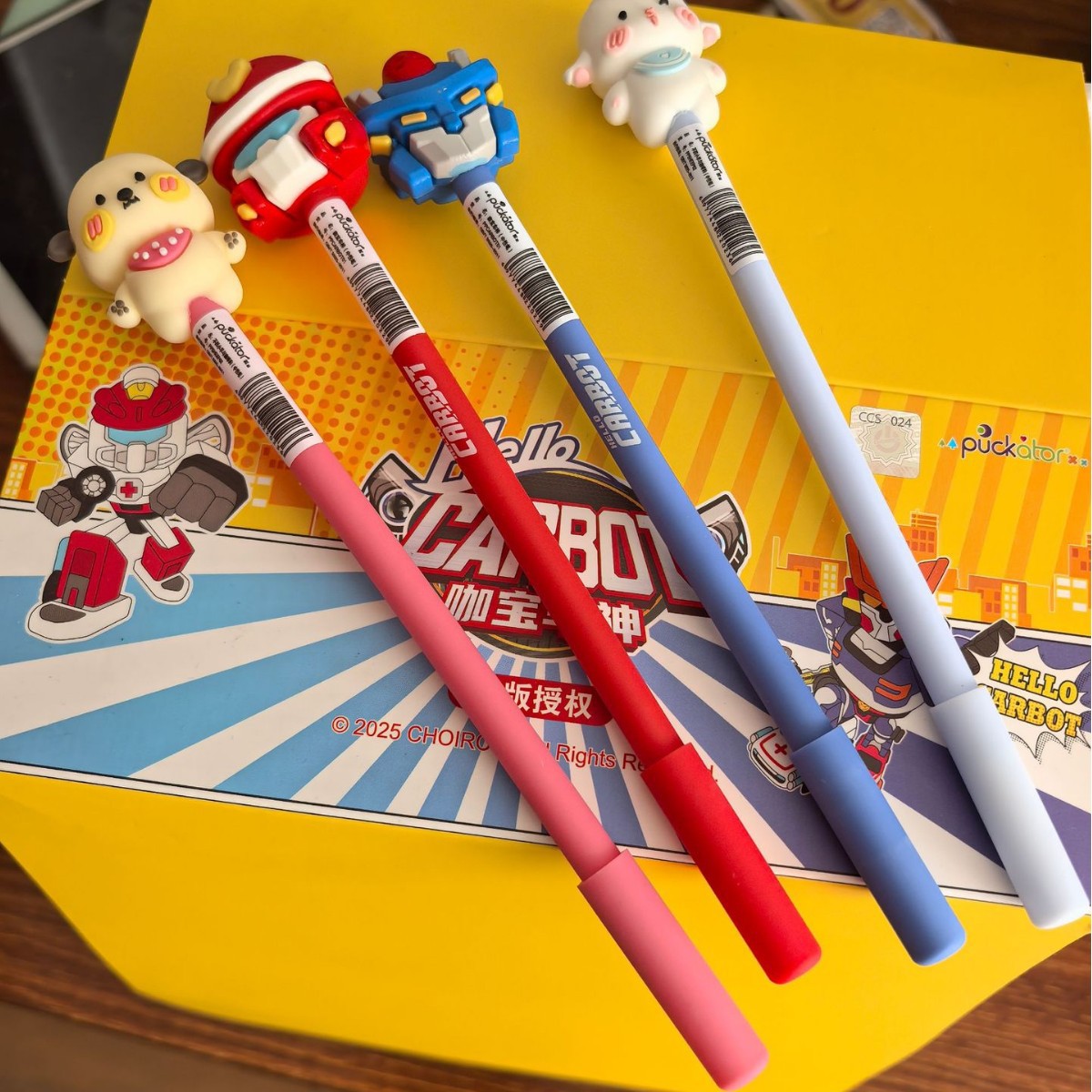 Cute cartoon silicone ballpoint pen with animals for students